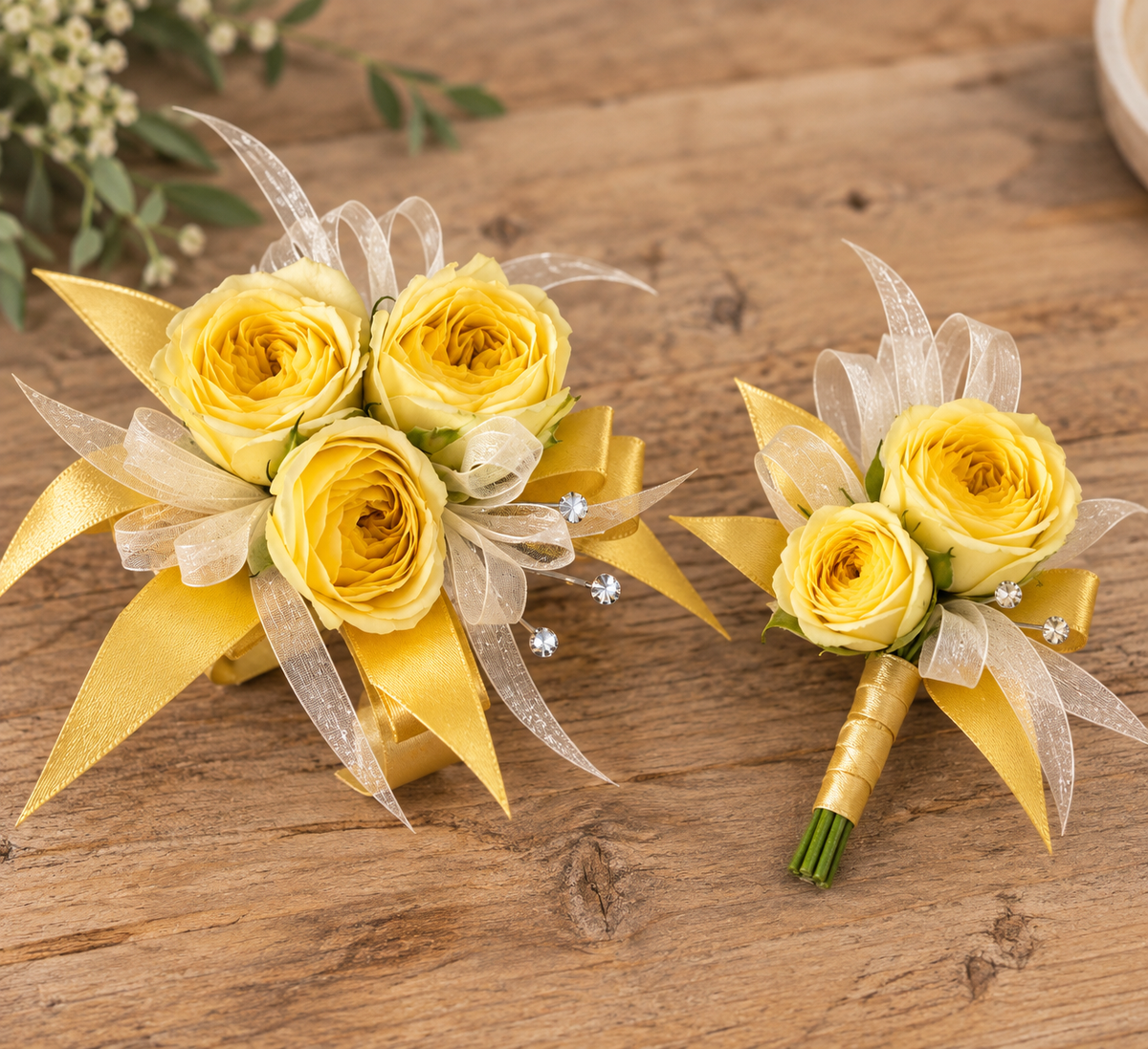Signature Matching Corsage & Boutonniere