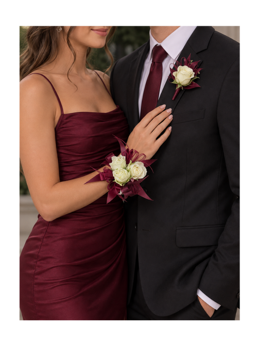 Matching Corsage & Boutonniere