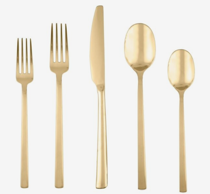 Gold Flatware
